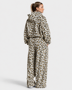 Sudadera con capucha premium para mujer, con estampado de leopardo blanco y amarillo, con contraste de colores, estilo urbano, al por mayor, a la moda, para ropa de mujer - Product Image 6