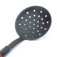 Ustensiles de cuisine italiens élégants, poignées rouge et noir, en nylon, pour casseroles, poêles, plateau à gnocchis, écumoire à fruits en plastique, outils à fentes, Tomatto