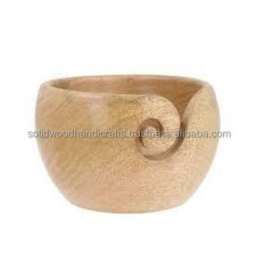Cuencos de hilo redondos de alta calidad de alta tendencia para tejer cuenco de hilo de madera hecho a mano - Product Image 3