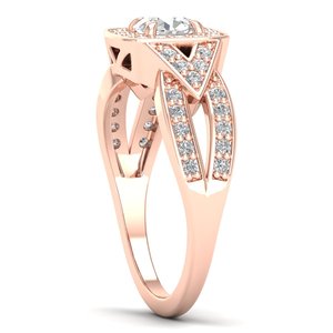 REYES Hot Selling 925 Sterling <b>Silver</b> Moissanite Engagement <b>Solitaire</b> <b>Ring</b> Luxury Exclusive Designer Party Wear Fine Jewelry - Product Image 3