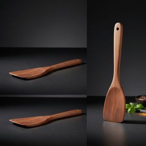 Cuchara de Madera para Cocina, Cuchara de Cocina de Acacia Natural, Utensilio de Madera Hecho a Mano Ecológico, Resistente al Calor, Herramientas de Cocina al por Mayor - Product Image 4