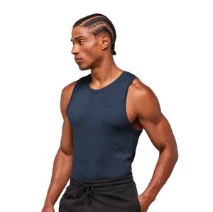Camisetas sin mangas para hombre de último diseño al por mayor ropa de gimnasio de gran tamaño Sisa grande camisetas sin mangas laterales abiertas camiseta sin mangas de tela estirable para hombre - Product Image 1