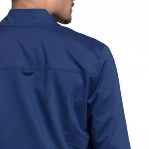 Blouse médicale extensible personnalisée marine pour homme – Uniforme d'hôpital pour adulte en polyester, rayonne et élasthanne - Product Image 6