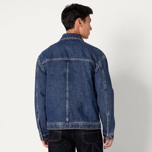 Chaqueta Vaquera para Hombre, Corte Regular, Algodón Lavado, Cierre de Botones, Estilo Casual Otoñal - Product Image 4