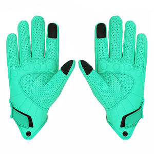 Gants de moto en cuir en gros pour la course, avec logo personnalisé, protection intégrée - Product Image 3