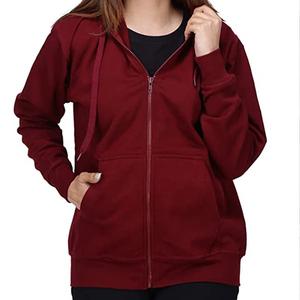 Sudadera con capucha pesada con cremallera para hombre y mujer, ropa informal cálida para la calle con capucha ajustable y forro suave - Product Image 1