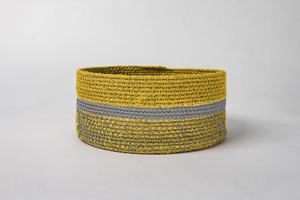 Handmade Braided Paper Roll <b>Baskets</b> Wholesale for Home Decor Storage Living Room Organizer India - Product Image 3