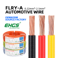 Fil électrique automobile EHGS FLRY-A en cuivre isolé PVC pour l'éclairage des véhicules, le contrôle des capteurs et les systèmes électriques basse tension