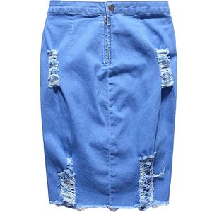 Wholesale Custom logo Women Denim Jeans Skirts - Product Image 2