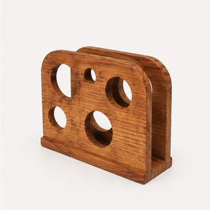 Premium Handcrafted Wooden Napkin Holder For <b>Dining</b> <b>Table</b> <b>Rustic</b> <b>Farmhouse</b> Tissue Paper Stand And Decorative Tabletop Organizer - Product Image 4