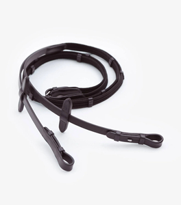 Top Quality Hot Selling Custom Wholesale Horse Riding Equestrian 16mm <b>Rein</b> Black White Grip Factory Manufacturer Supplier - Product Image 1