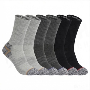 North Approach Athletic Crew <b>Socks</b> Solid Color Breathable <b>Running</b> <b>Socks</b> for Adults Spring Season - Product Image 3
