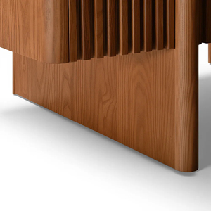 <b>Walnut</b> Wood Coffee <b>Table</b> Rectangular Center <b>Table</b> Modern Living Room Cabinet Storage Tea <b>Table</b> - Agis - Product Image 5