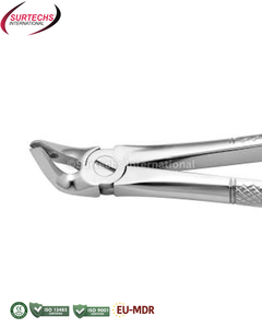 Forceps d'extraction dentaire Surtechs à 3 mâchoires, poignée ergonomique, acier inoxydable, certifié CE - Product Image 2