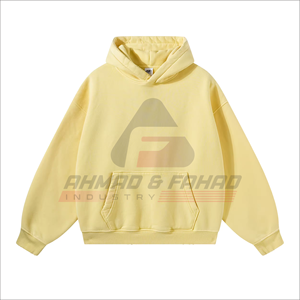 Sweat-shirts à capuche oversize vintage style hip-hop pour hommes, coupe ample, imprimés, effet délavé, en tissu épais, par A & F INDUSTRY - Product Image 3