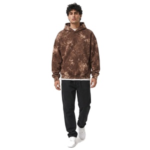 Sudadera con Capucha de Algodón y Felpa para Hombre, Estilo Vintage, Oversize, con Lavado Ácido y Bordado Personalizado, Marca Privada - Product Image 4