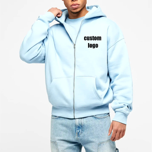 Sudadera con Capucha para Hombre, de Algodón Grueso y de Alta Calidad, Estilo Francés, Personalizada, con Hombros Caídos, Talla Grande - Product Image 2
