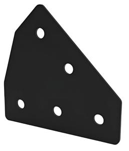 Four Oval Hole Triangle <b>Bracket</b> for Aluminum Extrusion Mounting Industrial <b>Black</b> Triangle Corner <b>Bracket</b> for Aluminum Profiles - Product Image 3