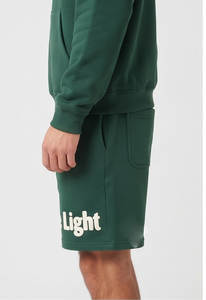 Conjunto de Sudadera con Capucha y Pantalones Cortos para Hombre, Ajuste Holgado, Estampado Puff, Casual, Manga Larga, Forro Polar, Cintura Elástica - Product Image 5