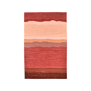 Alfombra de Lujo Hecha a Mano con Diseño Abstracto de Paisaje en Acrílico, Alfombra Moderna con Diseño de Cañón, Estratos, Atardecer y Horizonte, Alfombra Suave con Textura 3D - Product Image 3
