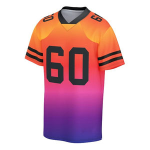 Maillot de football en mesh respirant, coupe ample et courte, personnalisable, option grandes tailles, impression par sublimation - Product Image 1