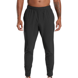 Pantalones Deportivos Slim Fit para Hombre, Tejidos, Negros, Ligeros, Elásticos, para Gimnasio, Entrenamiento, Atletismo - Product Image 1