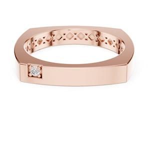 Anillo de Compromiso de Oro Blanco de 14K con Diamante Cultivado en Laboratorio, Corte Redondo, para Mujer |   Diamante Cultivado Nuevo - Product Image 4