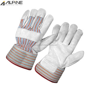 Gants de travail industriels en cuir pleine fleur Alpine Industries AG-40168, anti-choc, pour le jardinage, le transport et la sécurité - Product Image 5
