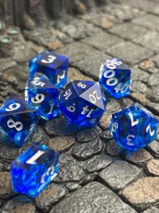 Lot de dés en résine en gros, dés polyédriques professionnels en résine pour jeux de table DND RPG, prix d'usine personnalisé, dés de jeu - Product Image 6