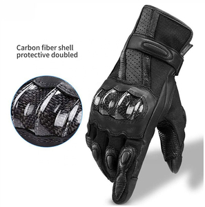 Guantes de Motocicleta Personalizados con Logotipo, Guantes de Motocicleta Hechos de Cuero, Guantes de Motocicleta con Protección para los Dedos - Product Image 6
