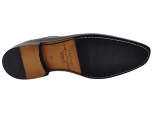 Zapatos Oxford de Vestir para Hombre, Negros, de Cuero Genuino, con Cordones, Punta en Pico, Color Sólido, para Oficina y Trabajo, Suela de Goma - Product Image 3