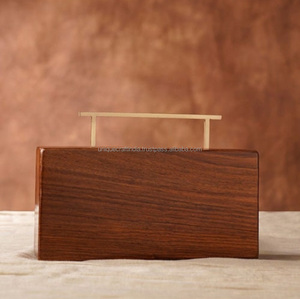 Pochette en bois la plus vendue | Sac de créateur écologique de luxe fabriqué à la main | Dernière collection d'embrayages en bois - Product Image 5