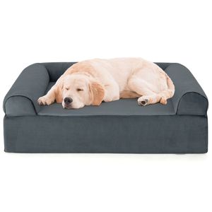 Divano Letto Ortopedico per Cani da 40 Pollici con Memory Foam, Poggiatesta Rimovibile e Lavabile, per Cani di Taglia Grande e Animali di Piccola Taglia - Product Image 1