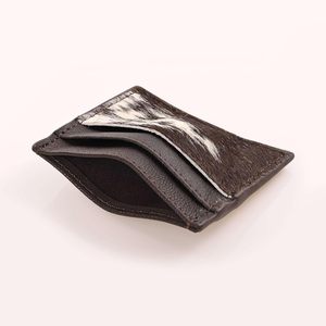 Portefeuille porte-cartes fin en cuir de vachette véritable, blocage RFID, style western cowboy pour homme - Product Image 3
