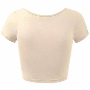 Camiseta de algodón lavado suave a la moda para mujer, top de algodón moderno y elegante para el día a día, camiseta gráfica cómoda de algodón grueso para mujer - Product Image 2