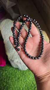 Perlas de Diamante Moissanita Negra de 6.50 MM y 16 Pulgadas, Corte AAA, para Joyería - Product Image 2