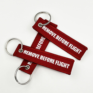 <b>Custom</b> Promotional Gifts Embroidered Keychain Jet Fabric Embroidery Keychains <b>Key</b> Holder <b>Ring</b> - Product Image 5