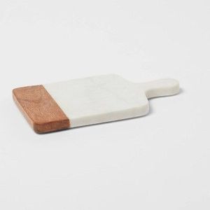 Wooden marble decor premium dining accessories sophisticated kitchen decor rustic serving platter minimalist serving <b>board</b> - Product Image 5