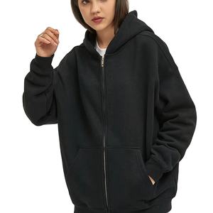 Sudadera con Capucha Extra Grande para Mujer, Forrada 100% Poliéster, Tejido Transpirable, Logotipo Frontal Estampado, Corte Regular - Product Image 4