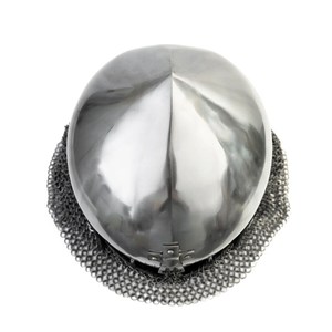 Casque de chevalier médiéval Bascinet Clapvisor en maille croisée, calibre 16, avec rembourrage, fait main, pour croisé, cosplay - Product Image 5