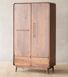 Armoire décorative à double porte en résine style Art Déco – Meuble de chambre durable, idéal pour appartement et hôtel - Product Image 4