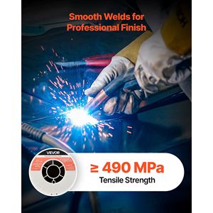 Filo per saldatura MIG a filo animato senza gas E71T-11 da 0,035 pollici, 10 libbre, a bassa dispersione di scintille, per saldatura ad arco in tutte le posizioni su acciaio dolce - Product Image 4