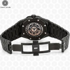 Montre de luxe Charm_Jewells en acier inoxydable, boîtier de 40 mm, cadran analogique en verre, mouvement mécanique pour homme, résistance à l'eau 10 bars, automatique - Product Image 4