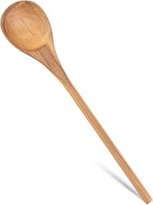 Cuchara de Madera Sólida Resistente al Calor, Utensilio de Cocina Sostenible, Ecológico, para Cocinar, Remover y Mezclar - Product Image 3