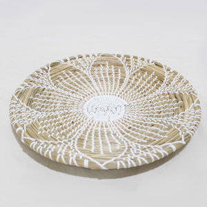 Artex Dong Thap Décoration murale moderne en macramé de jonc de mer style bohème, motif vertical circulaire, multi-pièces, pour la maison et le salon - Product Image 3