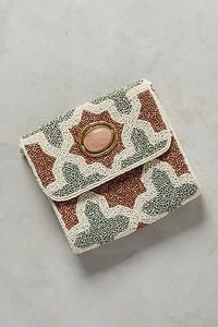 Purse Women Party Evening Handbag Elegant Pastel Geometric Beaded Embroidery Clutch Bag Triangle Design Eid Special Envelope - Product Image 5