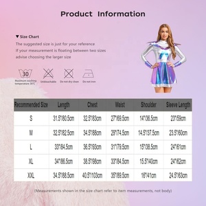 Vestido Metálico de Línea A para Mujer, Disfraz de Astronauta Alienígena para Baile de Salón, Fiestas, Eventos y Competencias - Product Image 6