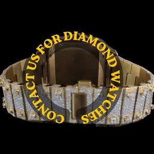 Bijoux Hip Hop personnalisés au design attrayant pour homme, avec cadran carré entièrement serti de chiffres romains, collection mécanique élégante - Product Image 4