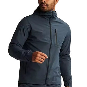 ชุดเซ็ตแจ็คเก็ตวินด์เบรกเกอร์แบบสั้นสองชิ้น ซิปแบบรูดขึ้นลง ผ้าไนลอนโพลีเอสเตอร์ สไตล์สตรีทแวร์ ชุดวอร์มผู้ชาย ชุดวินด์เบรกเกอร์แบบสั้นสำหรับผู้ชาย - Product Image 3