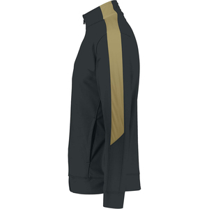 Veste de survêtement unisexe verte à cordon de serrage, col montant, style sportif décontracté pour l'hiver, respirante, en polyester, avec poches latérales - Product Image 6